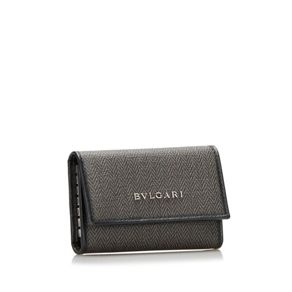 Bulgari Black Canvas Wallet (Pre-Owned) - Picture 4 of 9
